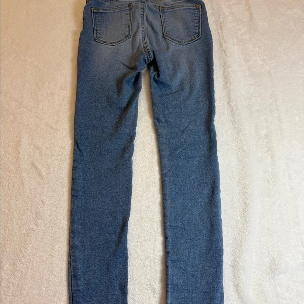 Old Navy Girls Ballerina Skinny Jeans - Medium Blue with Adjustable Waistband